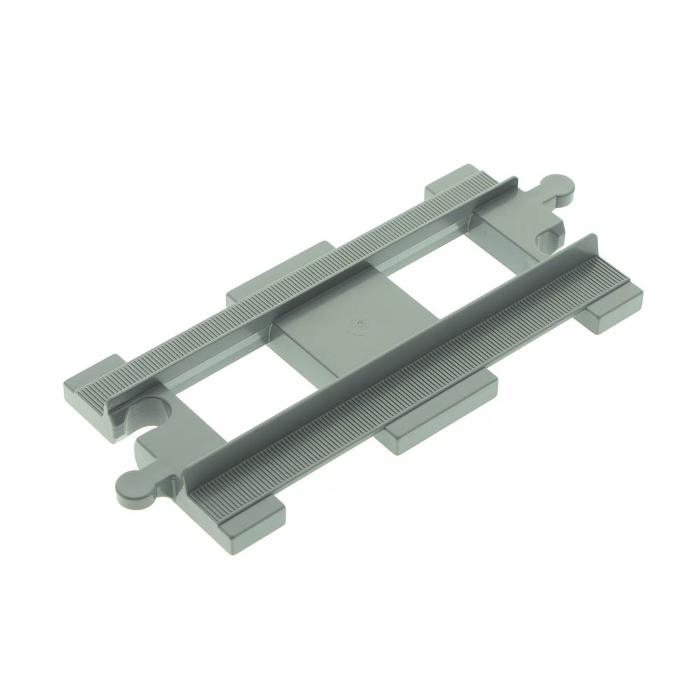 1X Lego Duplo Tracks New Light Gray Straight Train Locomotive 6207494 6377