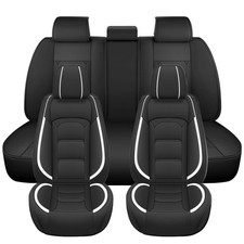 For Hyundai Auto Car Seat Covers Leather Full Set 5 Seats Front Rear Protectors
