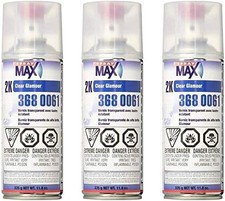 Spraymax 2k Clear Coat Aerosol Spray Cans - 3 Pack - High Gloss Automotive Spraymax 2k Clear Coat Aerosol Spray Cans - 3 Pack - High Gloss Automotive