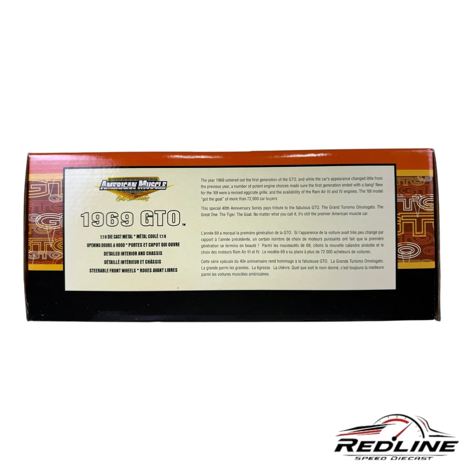 🇺🇸🇺🇸ERTL American Muscle Pontiac GTO 1969 naranja 1:18 TC🇺🇸🇺🇸 Foto 4 de 4