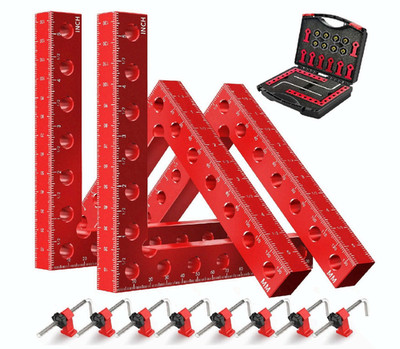 WETOLS 4PCS 5.5'' Corner Clamps 90 Degree Right Angle Clamps Woodworking