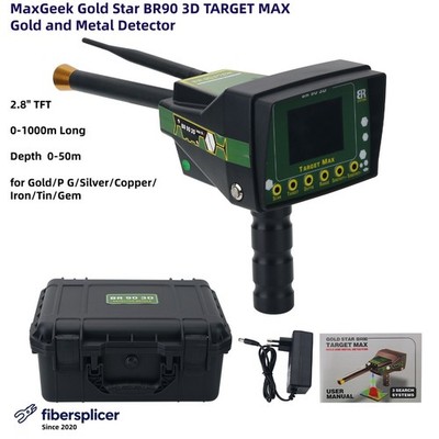 MaxGeek Gold Star BR90 3D TARGET MAX 0-1000m Gold Metal Detector for Gold/P G