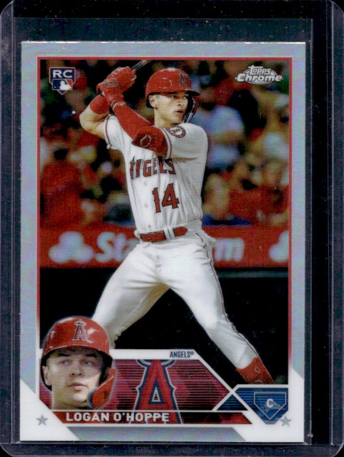 2023 Topps Chrome Logan O'Hoppe RC Refractor Rookie #188 Angels