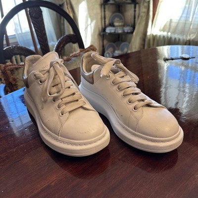 Alexander McQueen  Casual Sneaker, White/Gold size 41 EU 8 US