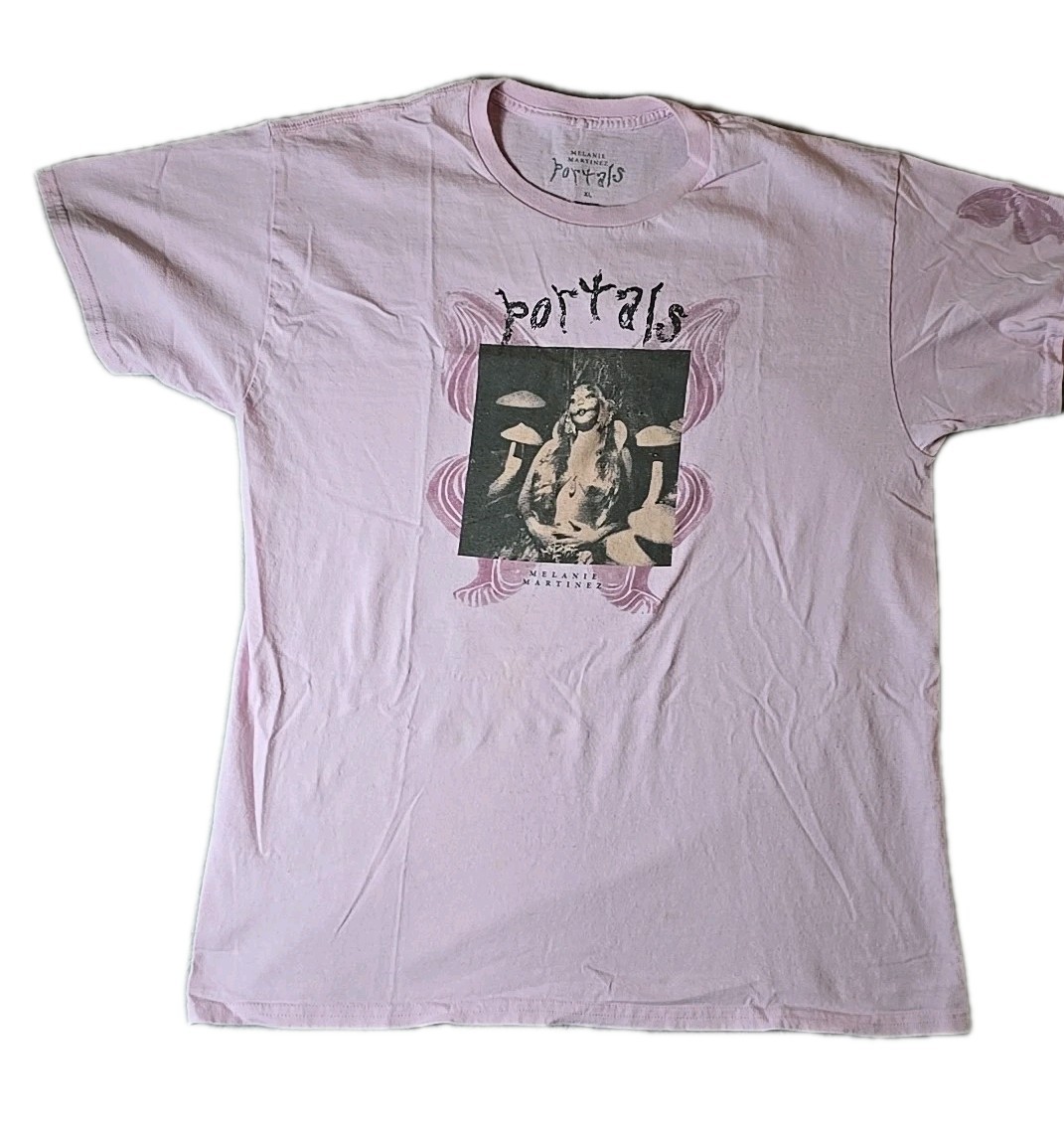 Melanie Martinez Womens XL Pink Portals Fairy Butterfly T-Shirt