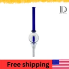 7″  Glass Piece Straw  – Assorted Colors