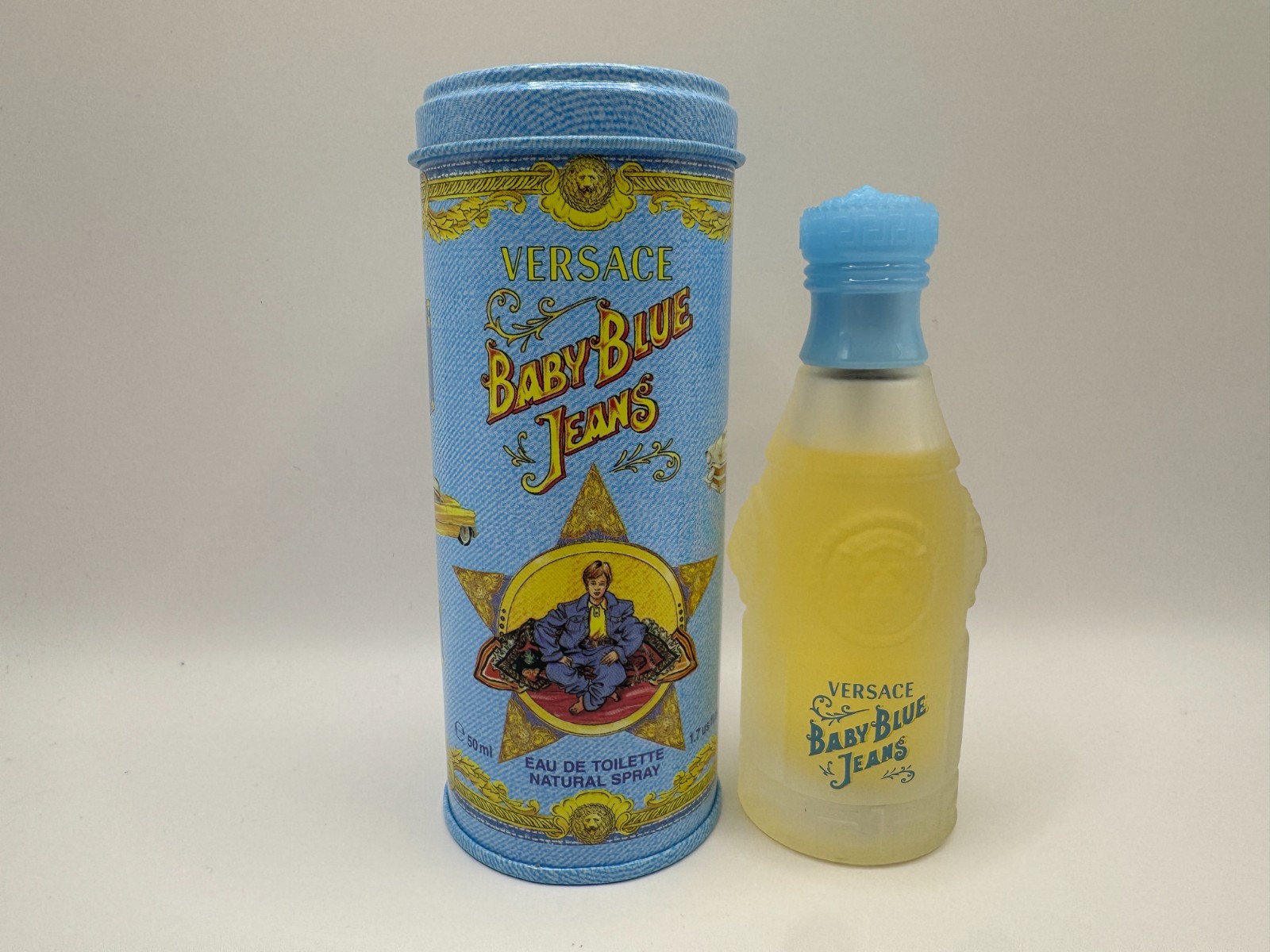 Versace Baby Blue Jeans 50ml EDT Spray (Brand New In Tin)