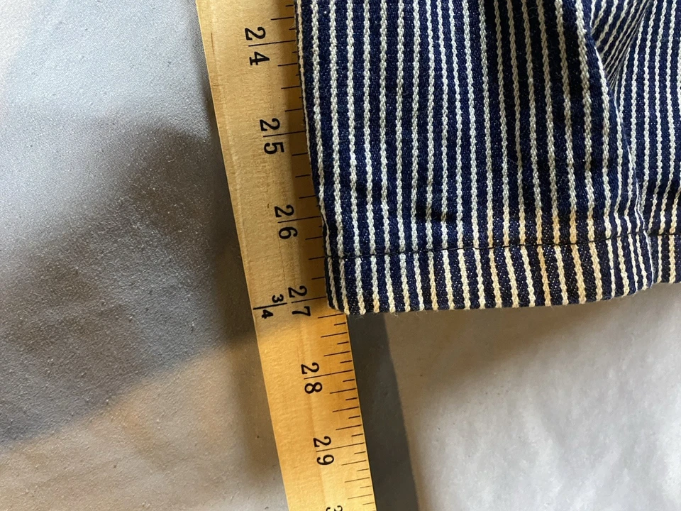 Big Smith Hickory Stripe Overalls Bibs Jumpsuit Railroad 42W 30L - Image 2 of 4