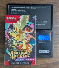 EXTRA HEAVY Ascended Heroes Booster Bundle BRAND NEW & SEALED- 152.96 to 153.00g