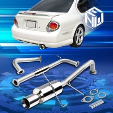 For 00-03 Nissan Maxima V6 4" Muffler Rolled Tip Racing Catback Exhaust System
