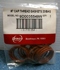 Danco 7 Cap Thread Gaskets BAG OF 20 9D0035712W FS