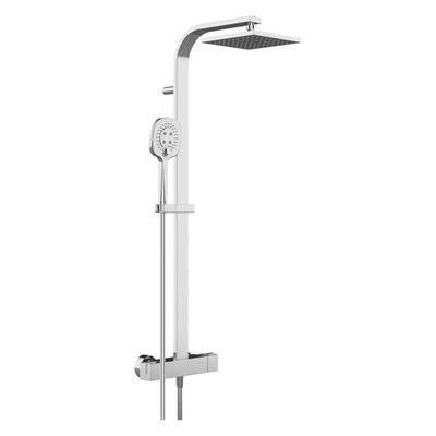 Sturotec Eco-Line 6 l/min Duschsystem eckig mit Thermostatarmatur und