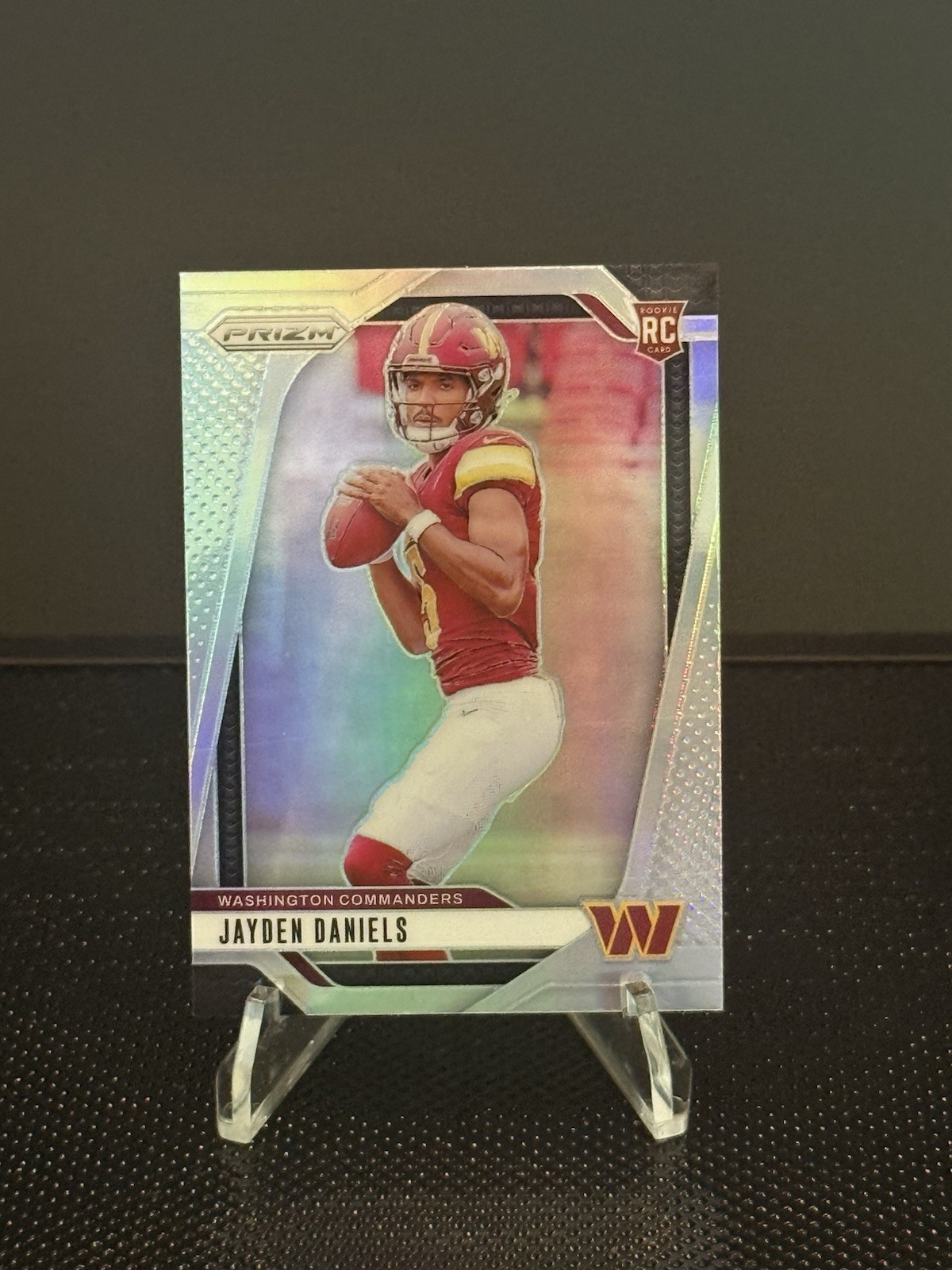 2024 Panini Prizm - Rookies Jayden Daniels #347 Silver Prizm (RC) view 1