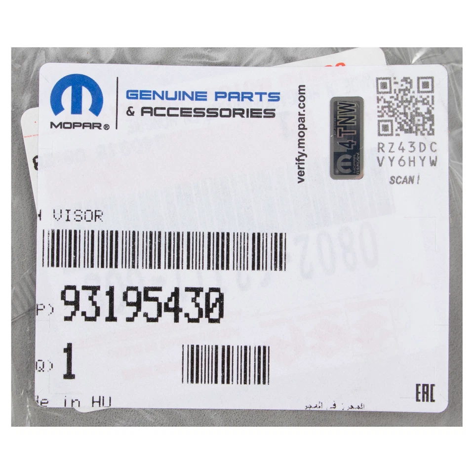 ORIGINAL Opel MOPAR Sonnenblende Sonnenschutz AGILA B vorne links 93195430 - Bild 4 von 4