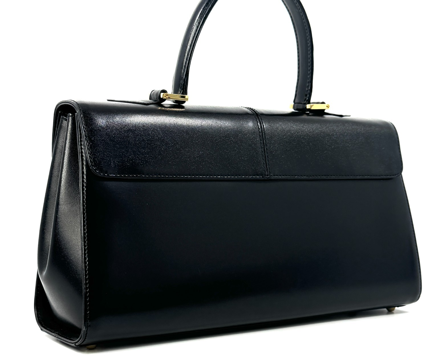 Borsa a mano Yves Saint Laurent in pelle nera YSL vintage autentica #864