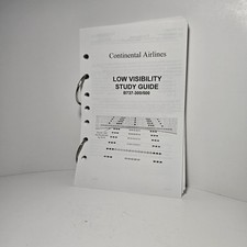 Continental Airlines Low Visibility Study Guide B737-300/500 1996 Vintage Pilot