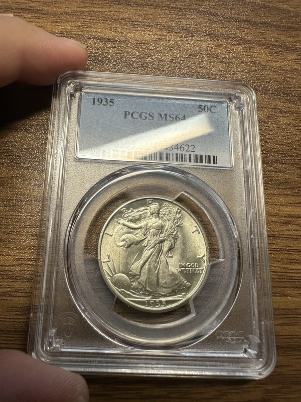 1935 Walking Liberty Half Dollar 50c PCGS MS64