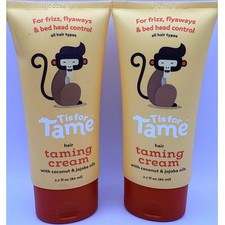 T is for Tame Hair Taming Cream 2.7oz 2-Pack Baby Toddler Frizz Control EXP 4/26