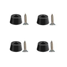 Round Rubber Feet, 4 Pcs for Speaker Cabinets, Guitar Amps, Furniture, Cutting B
