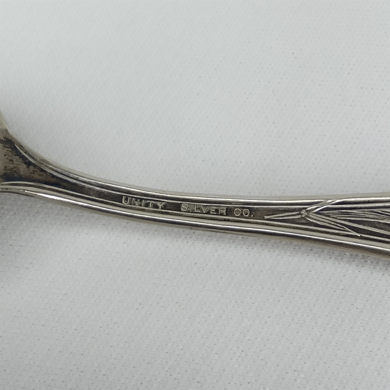 Antique Promotional Souvenir Spoon Old Sleepy Eye Unity Silver Co 1900s