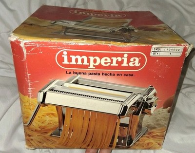 EUC Vintage Imperia Noodle Machine Heavy Duty Stainless Steel Pasta Roller Italy