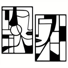 Minimalist Abstract Women Metal Wall Art Decor Wall Hanging for Home Living Room