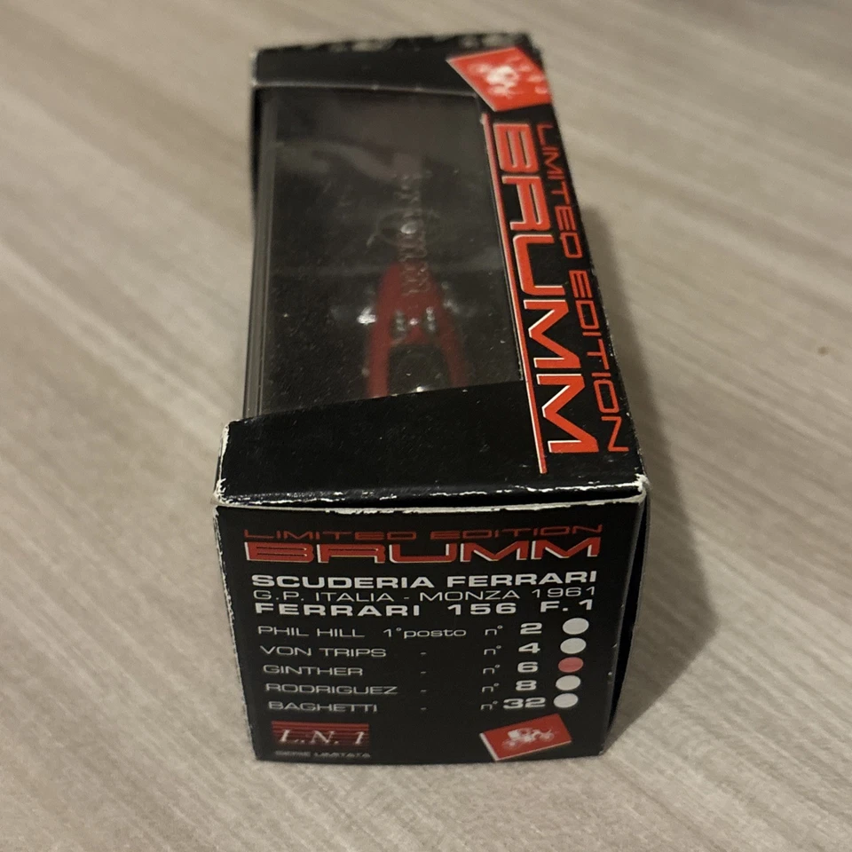 BRUMM  L.N. 1 SERIE LIMITATA 1/43 FERRARI 156 F1 GP ITALIA MONZA 1961 R.GINTHER - Immagine 2 di 4