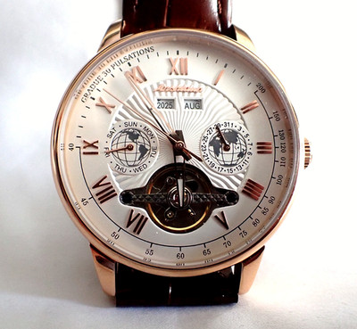 Mtr HERREN JINSHIDUN AUTOMATIK TOURBILLON MULTI KALENDER, SEHR GUTER ZUSTAND & FUNKTIONEN