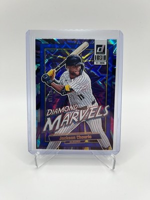2026 Panini Donruss - Diamond Marvels Jackson Chourio #8 Blue Xplosion /49