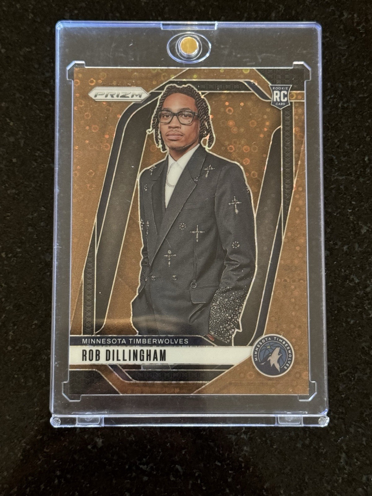 2024-25 Panini Prizm Rob Dillingham #250 RC Variation Fast Break Bronze /20
