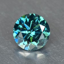0.46Ct Brilliant Round Cut Blue Diamond Fancy Loose Diamond