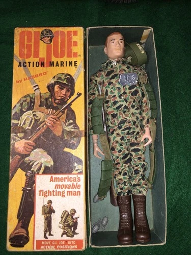 1964 GI joe Action Marine #7700 T.M With Box Great Condition W/Accessories
