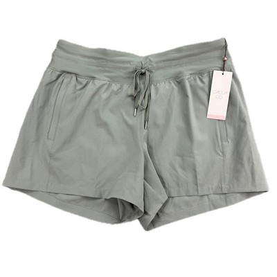 Calia TrueLight Shorts Womens L Muted Green Mid-Rise 4'' Inseam WAX15210Z NWT