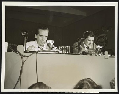 Photo:CBS Election Night 1948 Edward R. Murrow Eric Sevareid Broadcast