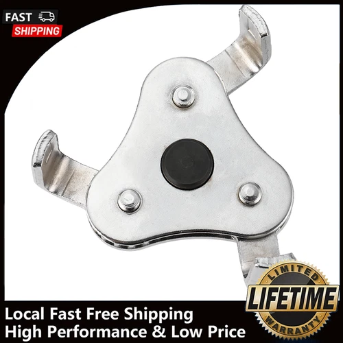 Universal 2 Way Oil Filter Wrench 3 Jaw Adjustable Oil Filter Removal Tool 1/2".