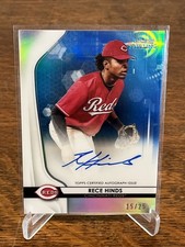 2020 Bowman Sterling - Prospect Autographs Rece Hinds Blue Refractor /25