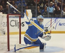 Joel Hofer Signed 8x10 Photo! St Louis BLUES Goalie! Team Canada! W/COA
