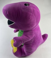 Barney 2017 Speak N Sing Large 24" Talking Singing Plush Toy WORKS Fisher Price