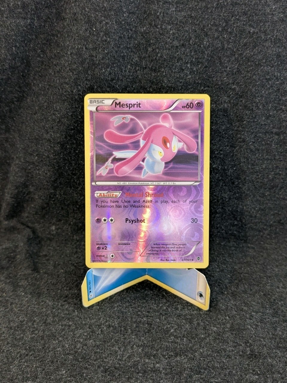 Pokémon TCG Mesprit Black & White 37/101 Plasma Blast Reverse Holo 2013 LP
