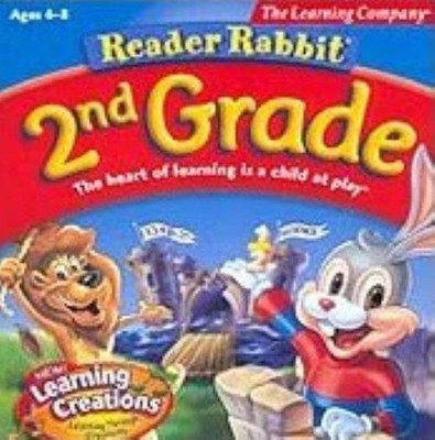 Reader Rabbit 2nd Grade PC MAC CD learn to read write math words counting game!