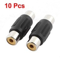 10 StüCk Rca-Buchse Zu Rca Buchse Buchse Audio Kabel Joiner Adapter Stecker