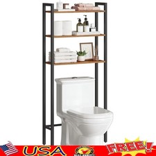 Over The Toilet Storage Cabinet 3 Tier Shelf Space Saver Bathroom Organizer New