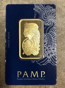 PAMP Suisse Gold Bar 2 1 oz .9999 Fine Gold in Assay Card 2  1 Troy Ounce bars