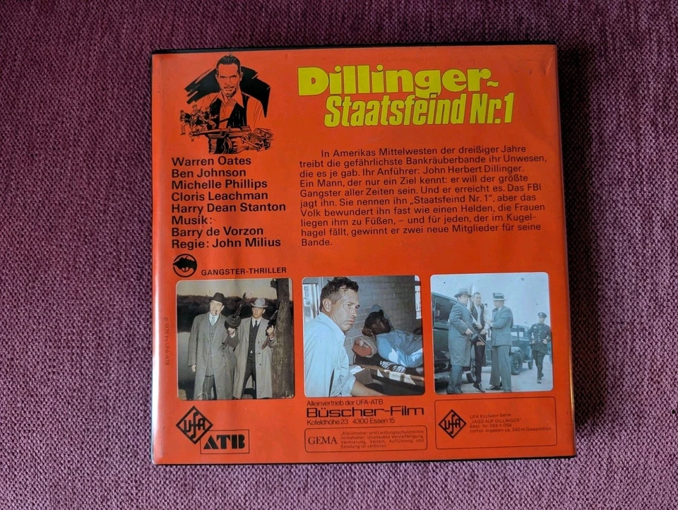 Super 8 JAGD AUF DILLINGER Staatsfeind Nr. 1 Film Tonfilm SW Teil 2 ufa Thriller - Bild 2 von 4