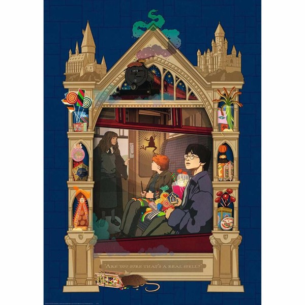 Ravensburger Puzzle Harry Potter Auf Dem Weg Nach Hogwarts, 1000 Teile-image