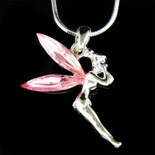Angel wing necklace swarovski deals