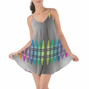 rainbow cover up dress