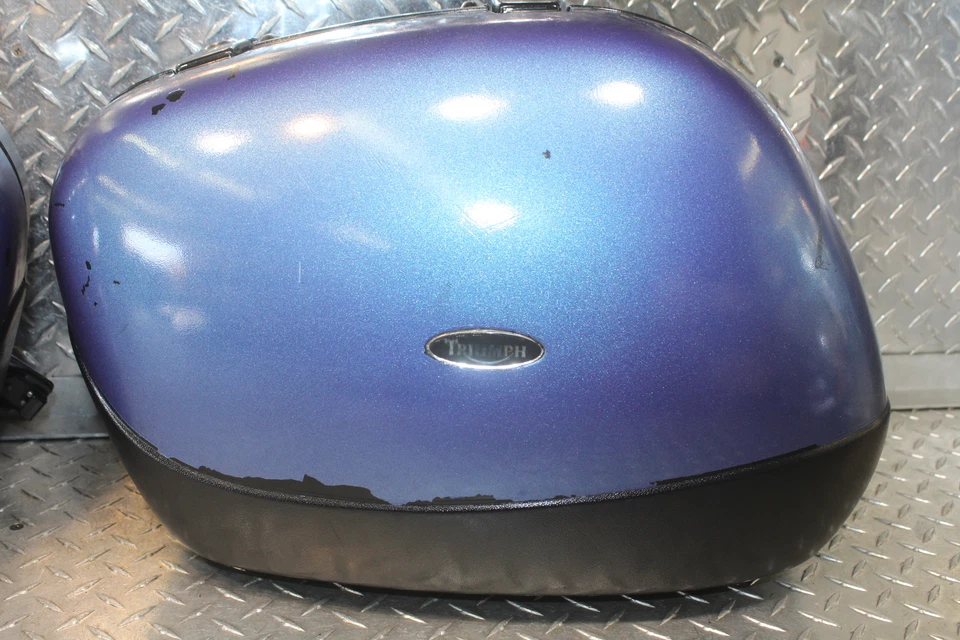 1999 TRIUMPH TROPHY 1200 LEFT RIGHT REAR LUGGAGE SADDLEBAGS - Imagem 4 de 4