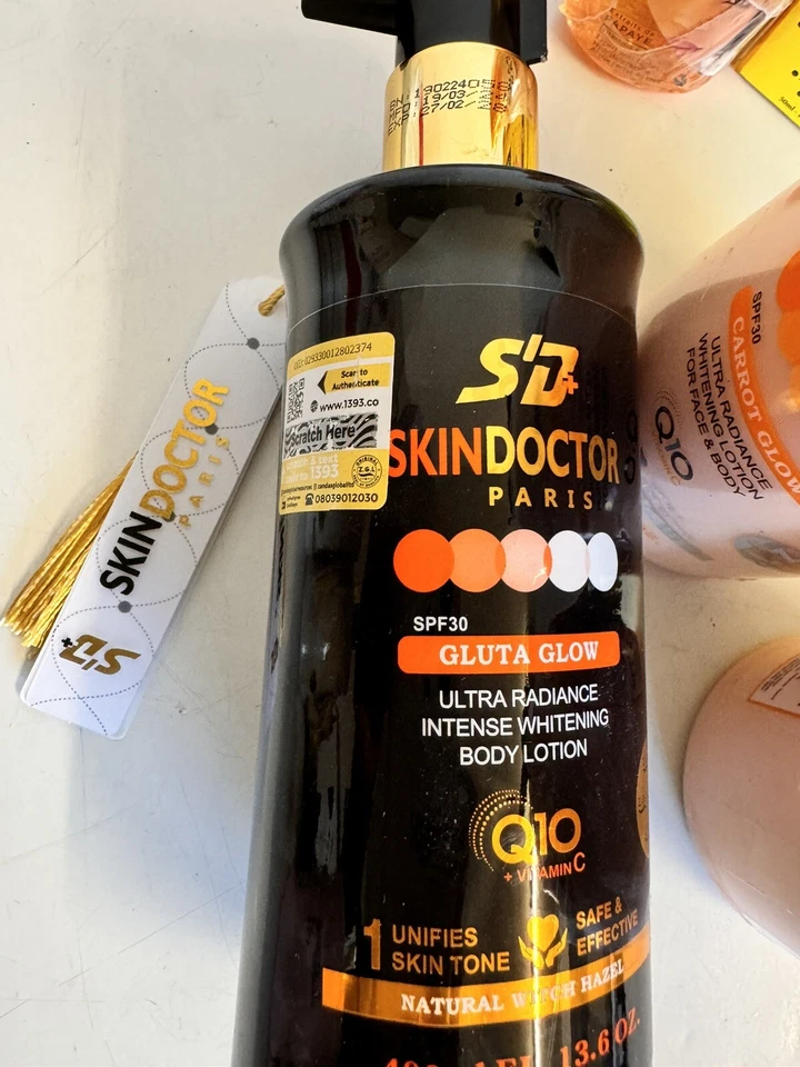 SKIN DOCTOR PARIS Skin Doctor Gluta Glow Skin Whitening Lotion Body Milk 400ml SPF 30 (ORIGINAL)