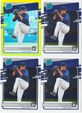 BRYAN ABREU ROOKIE 4 CARD LOT 2020 OPTIC LIME GREEN PRIZM RATED RC # 31 + BASE